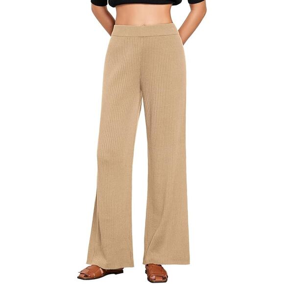 New The Drop Catalina Wide Leg Sweater Pant Women Sz 3X Pull-On Ribbed Comfort - Picture 1 of 15